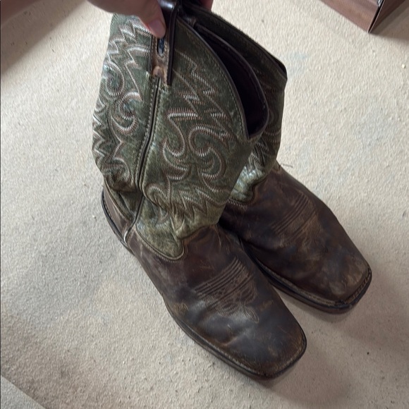 Durango Olive and Chestnut Western Boots - Picture 1 of 7